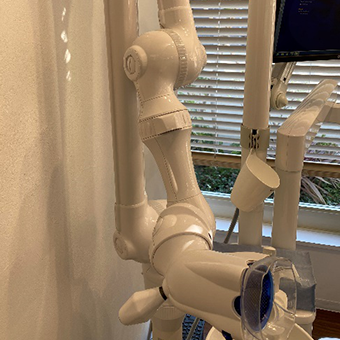 口腔外バキュームの使用